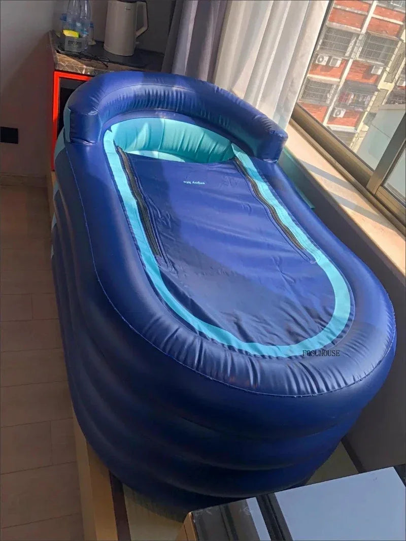 Large Capacity Inflatable Bathtub Portable Home Folding Spa Steam Sauna Bathing Bucket Hotel Space Capsule