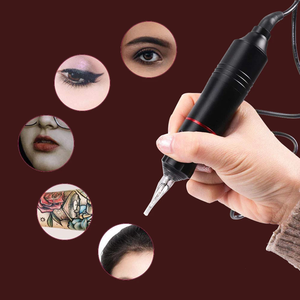 Tattoo Machine Kit Professional Tattoo Kit with Tattoo Transfer Machine Printer or Not Wireless Tattoo Power Supply Beginner Set