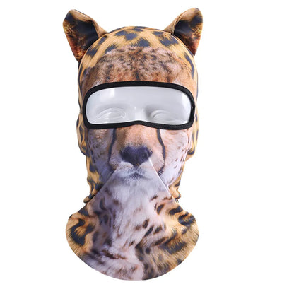3D Animal Balaclava Bicycle Cycling Ski Hats Party Cat Dog Full Face Mask Funny Neck Gaiter Windproof Soft Animal with Ears Hats