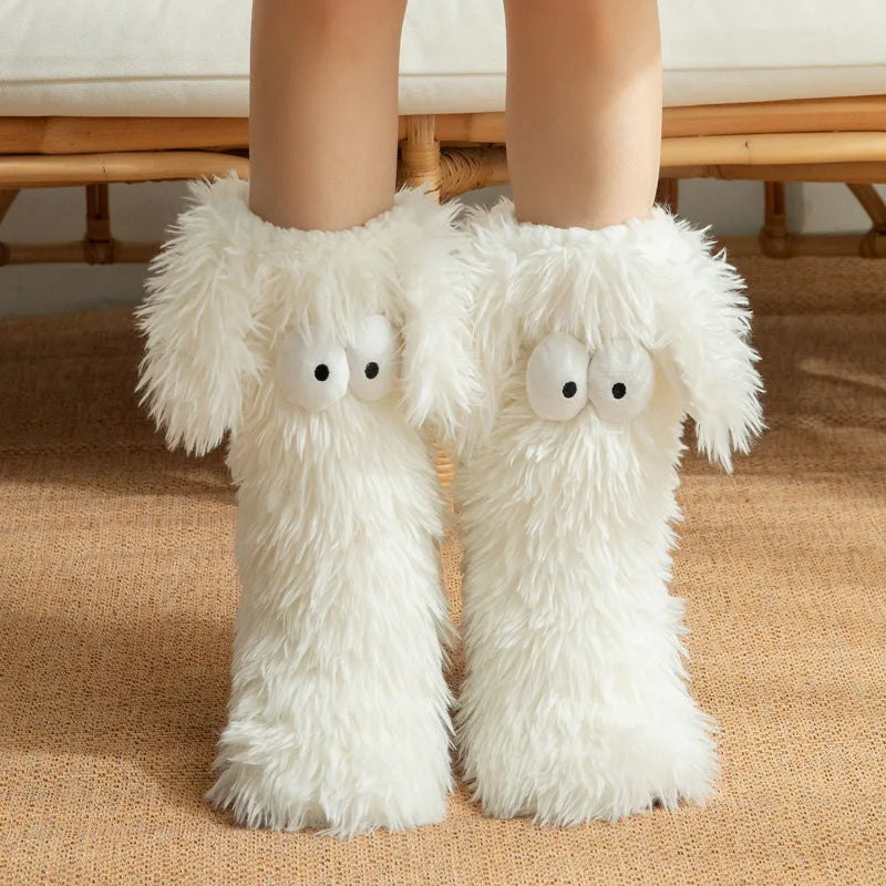 2026 New Animal Socks 3D Plush Crochet Animal Socks Cute Animal Socks Warm Floor Socks Cartoon Socks