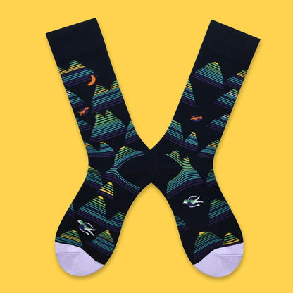 2024 Autumn and winter new socks female French plant series in high tide women's socks  designer socks
