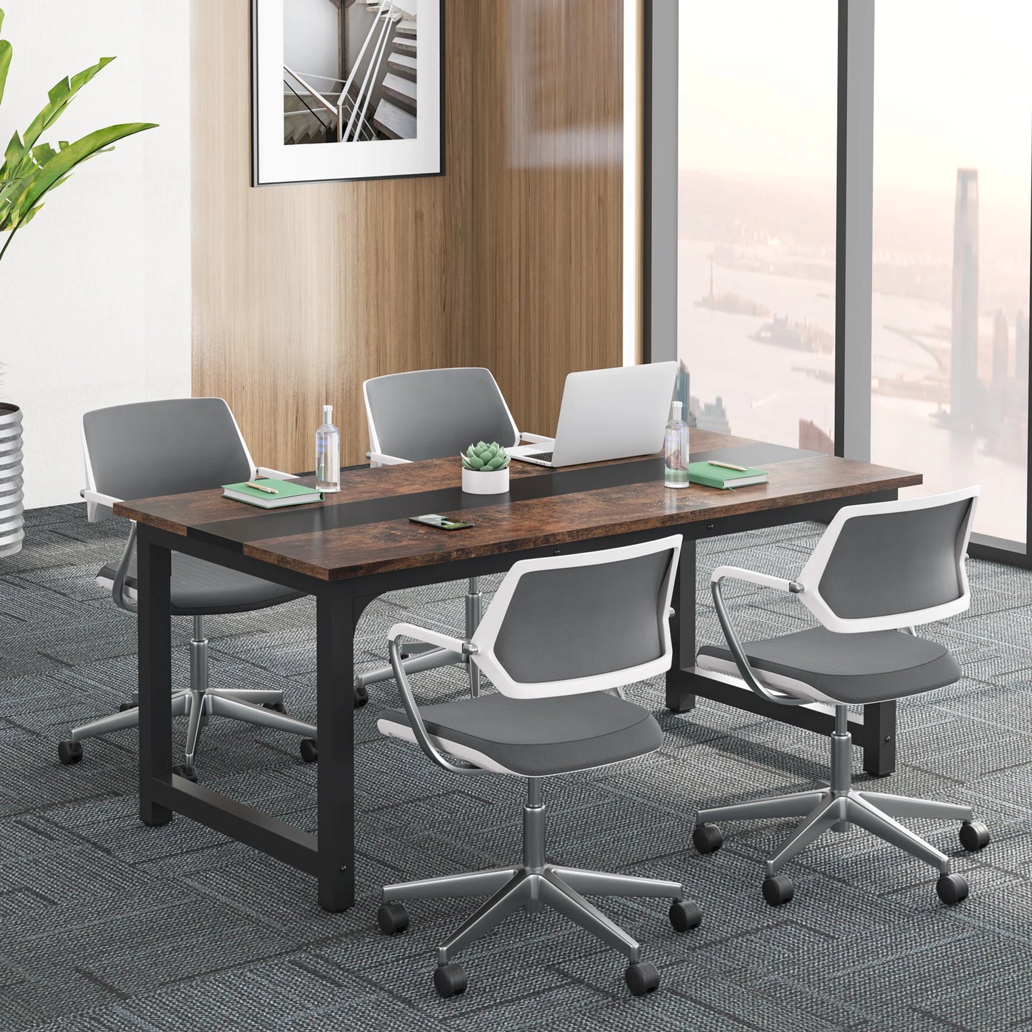 Tribesigns Large Office Desk Computer Table Study Writing Desk Workstation for Home Office Modern Computer Desk