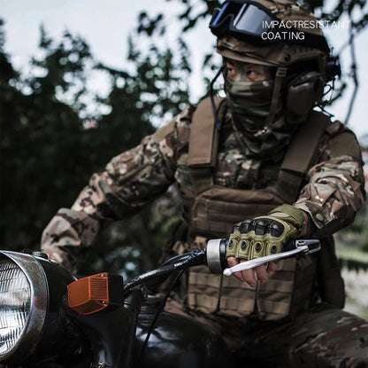 Cycling Tactical Gloves Men Women Half Finger Soft Shell Gloves Spring Summer Training Combat Protection Motorcycle Gloves