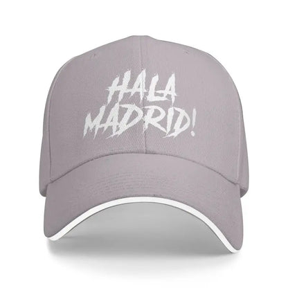 Hala Madrid Letters Print Sandwich Baseball Cap Unisex Casual Sun Bucket Cap Men Adjustable Snapback Hat Golf Hats