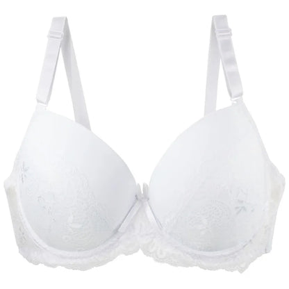 2024 New Sexy Lace Bow Bras For Women Push Up 34/75 36/80 38/85 40/90 42/95 44/100 BCDE Cup Undrwear Plus Size Linger