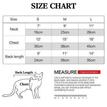 Adjustable Cat Calming Vest Soft Elastic Cat Anxiety Jacket Breathable Cat Recovery Clothes Anti Anxiety Pet Coat Prevent Fright