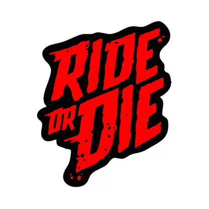 Ride or Die Bike Frame Stickers Bicycle Top Tube Waterproof Decals for MTB Bicycle Decorative Frame Bike Motorcycle Accessories