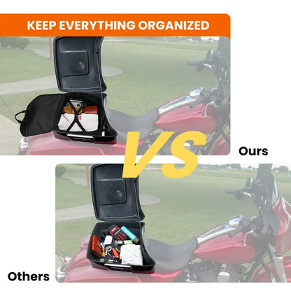 KEMITOUR Tour Pack Organizer Travel-Paks Soft Liner Luggage Bag for Street Glide Electra Glide Road Glide Road King Touring Bags