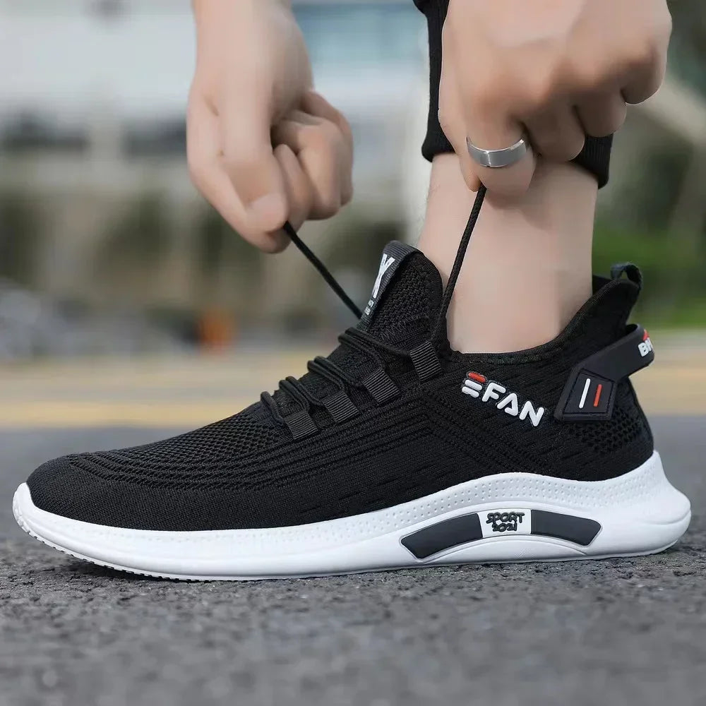 New White Men's Sneakers High Quality Shoes For Men Mesh Breathable Summer Casual Walking Sneaker Tenis Zapatillas Hombre