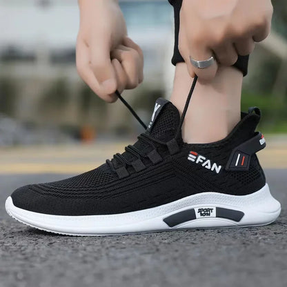 New White Men's Sneakers High Quality Shoes For Men Mesh Breathable Summer Casual Walking Sneaker Tenis Zapatillas Hombre