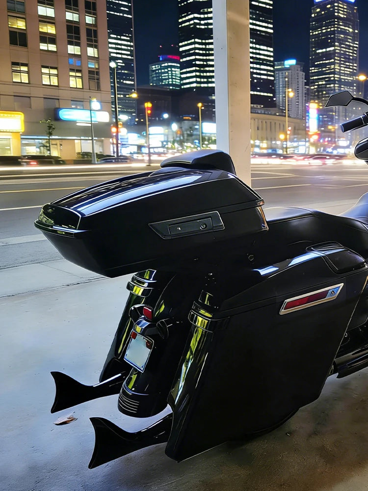 Motorcycle 10.7'' Trunk Rear Tour Luggage Storage For Harley Touring Road King Street Road Glide Electra Glide Standard 2014-25
