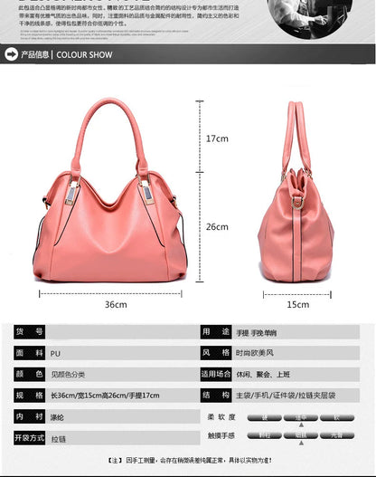 2024 Fashion Soft Leather Luxury Designer Handbag Large Capacity Women's Bag Women's One Shoulder Crossbody Bag Bolsas De Mujer