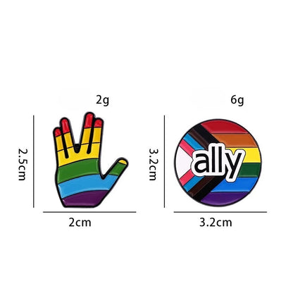 LGBT Rainbow Enamel Pins Pride Gay Asexual Trans Lesbian Dialog Box Brooches Lapel Backpack Badge Jewelry Gifts Accessories