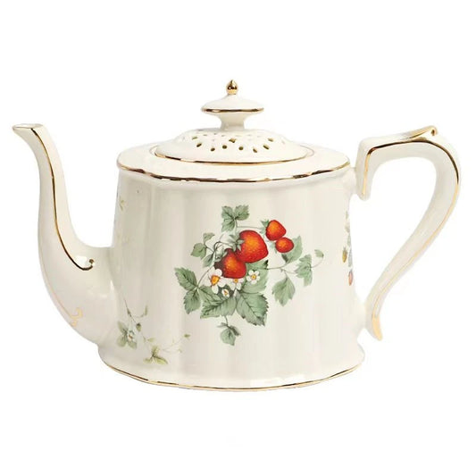 Beautiful Lovely Teapot English British Style 900 ML Canteen Watering Can Jug European High-Grade Porcelain Kettle Ceramic Pot