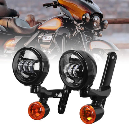 for Harl-ey Auxiliary Lighting Auxiliary Lighting Brackets Fog Light for Ha-rley Cvo Street Glide Flhx 2006-2020 Frame Parts