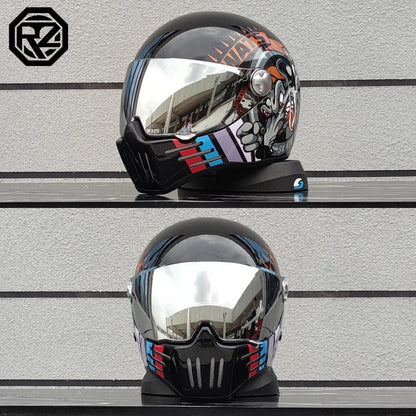 Motorcycle Helmet Full Face casco moto Helmet Vintage Chopper Retro Helmet capacete de motocicleta modular helmet DOT Approval