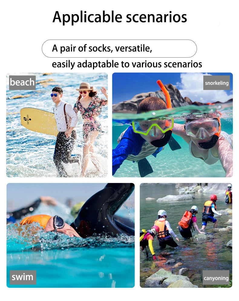 5mm/3mm/1.5mm Neoprene Diving Socks Anti Slip Beach Wetsuit Surfing Boots Water Socks Sand Proof Warm Blind Seam Diving Socks