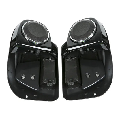 Motorcycle Lower Vented Leg Fairing + 6.5" Speakers W/ Grills For Harley Touring Electra Glide Road King Street Glide 2014-2024