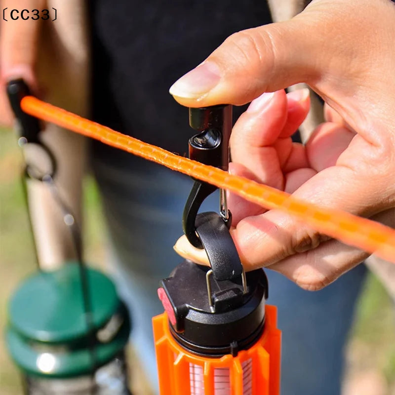 Camping Gear Durable Aluminum Alloy Tent Windproof Rope Hanger For Outdoor Camping Travel Kit Survival Buckles〔CC33〕