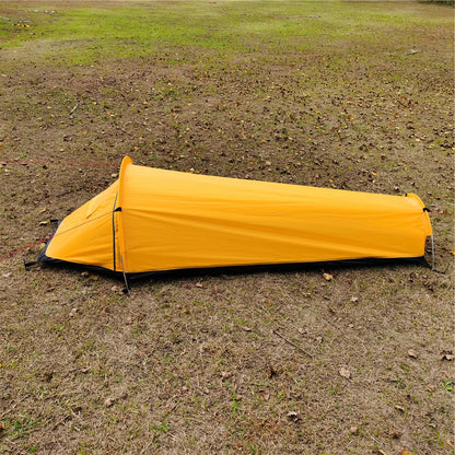 Portable Backpacking Tent Outdoor Camping Sleeping Bag Tent Beach Lightweight Single Person Sleeping Bag Tent with Storage Bag