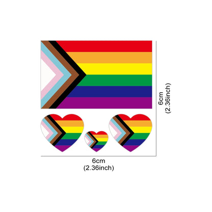 Rainbow Flag Car Sticker Tuning Accessories Window Bumper Funny Body Styling Intersex Inclusive Pride LGBT PVC  Waterproof Vinyl