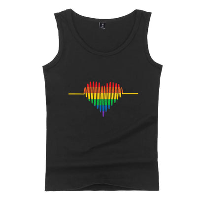 Fashion LGBT Love men tank top LGBT Flag fitness sleeveless shirt Lesbian Gay summer vest LGBT pride tank tops Men's clothing