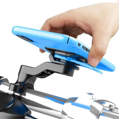 Standes Motorcycle Bike Phone Holder 360° Rotatable Detachable Mount for Delivery Navigation Self Lock Anti-shake Phone Holder
