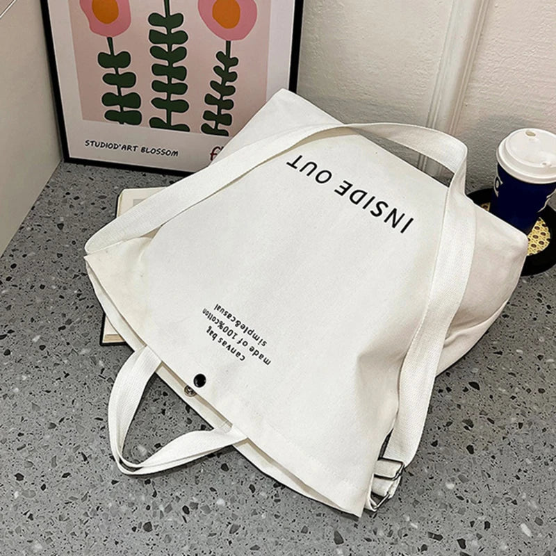 High Quality Canvas Men and Women Simple Cross-body Bag Wash Canvas Thick Handbag Large Capacity Arts Students Package Satchel