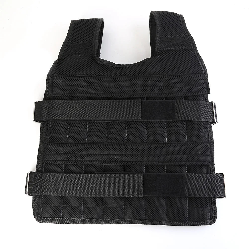 3/15/35kg Workout Weight Jacket Adjustable Weighted Exercise Vest Workout Equipment for Boxing Training Workout Running Fitness