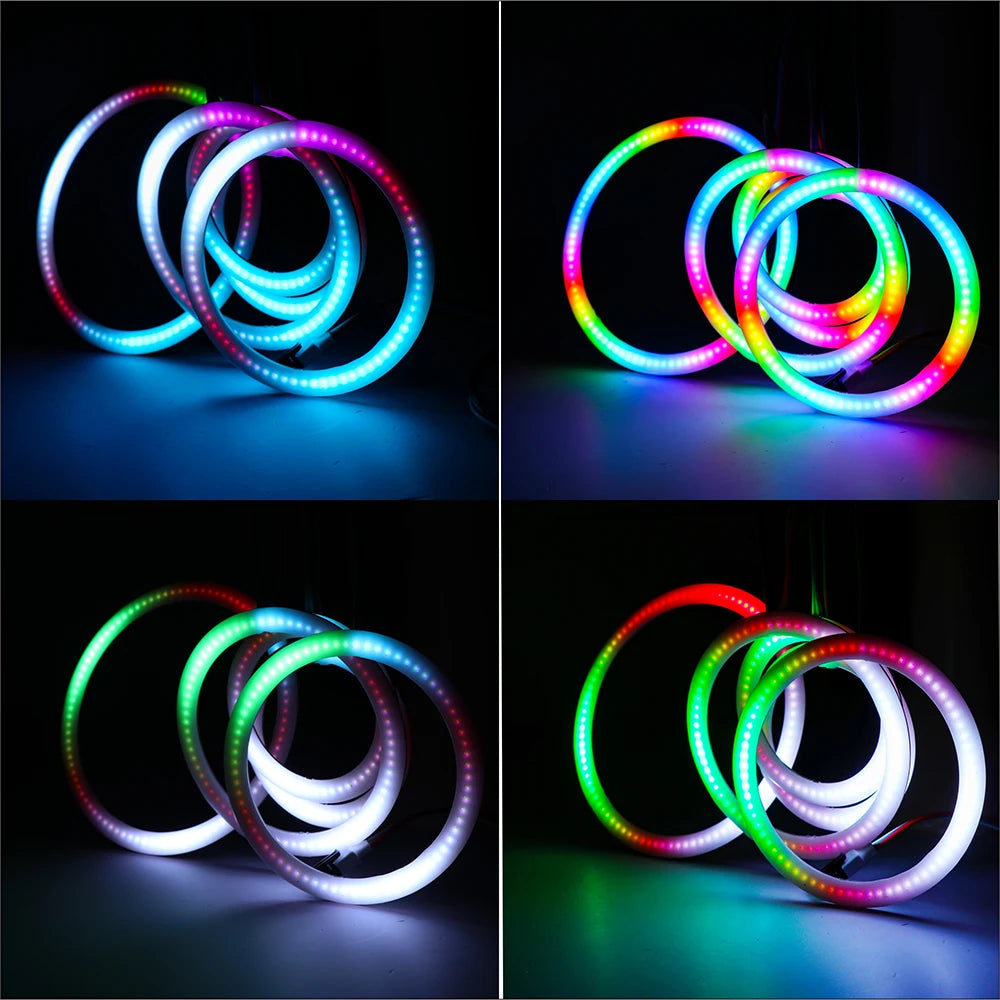 WS2812B LED Pixel Ring 18/36/54/72/90Leds Individually Addressable WS2811 Built-in IC Smart DC5V Rgb FCOB PCB