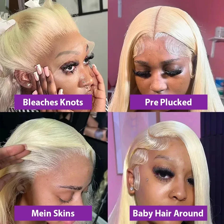 613 Honey Blonde Straight 250% 30 40 Inch Human Hair Wigs 13x6 Hd Lace Frontal Wig Brazilian Raw Hair 13x4 Hd Lace Front Wigs