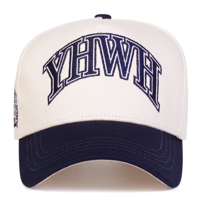 Unisex YHWH Letter Embroidery Baseball Caps Spring Autumn Outdoor Adjustable Casual Hats Dad Hat Sunscreen Hat
