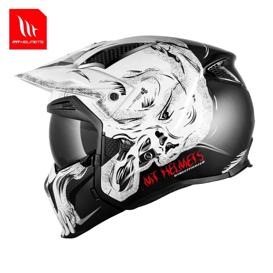 Modular Helmet for Motorcycle Matt / Gloss Mt Original Motocross Helmets Streetfighter Sv Half Open Face Maxvision Tech M-3Xl