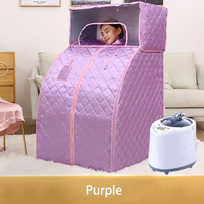 Home Far Infrared Single Sauna Rooms Washable Sweat Steaming Bucket Steam Shower Household Body Spa Sauna Bag Fumigation Machine