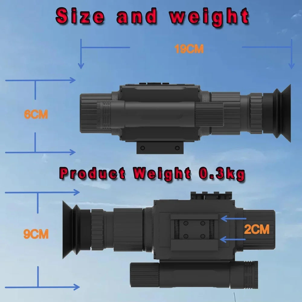 Megaorei NK008 940NM Laser IR Monocular Cross-Border Monocular Infrared Night Vision Telescope with Low Light Level & Battrery