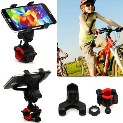 Universal Bike Phone Holder Navigation Support 360 Degree Adjustable Handlebar Clamp Mobile Support for Motorcycle Electric