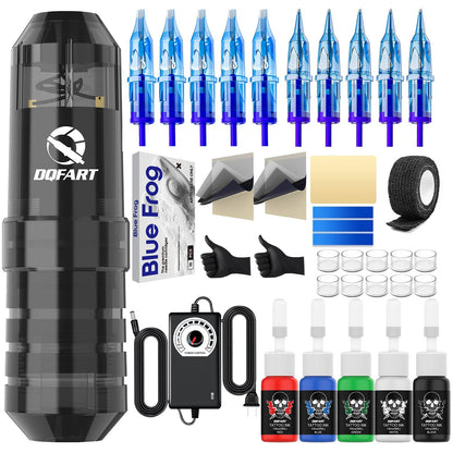 New Tattoo Machine Beginners Tattoo Kit Permanent Tattoo Pen With Tattoo Needle Tattoo Ink Tattoo Accessiories Tattoo Supplies