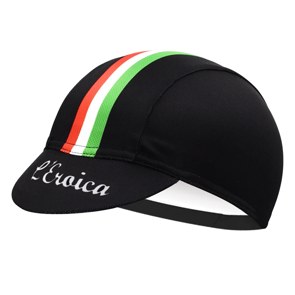 Retro Italy Men's Cycling Cap Bicycle Hat Riding Outdoor Sports Running Fishing Caps