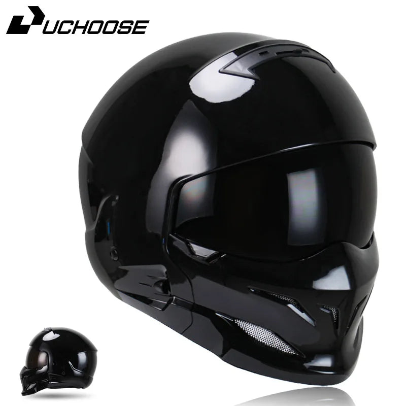 New Scorpion Retro Motorcycle Cascos Moto Locomotive Personality Multi-purpose Combination Helmet  Detachable Multi-purpose