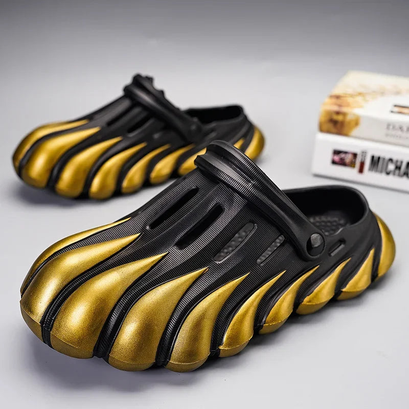High Quality Summer Men Sandals Slippers Outdoor Beach Comfortable Soft Clogs Mens Beach Sandals Mens Casual Shoes Garden Shoes