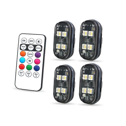 Wireless LED Strobe Light with Remote Control, USB Rechargeable Anti-collision Warning Light, High Brightness Wireless Aircraft