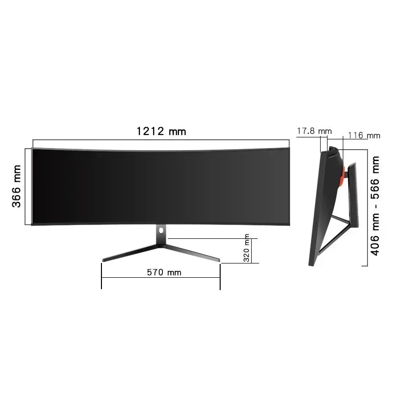 New Factory 4k monito 24 27 32 49 Inch Lcd monitos Curved Borderless Professional 4k Gaming monitos