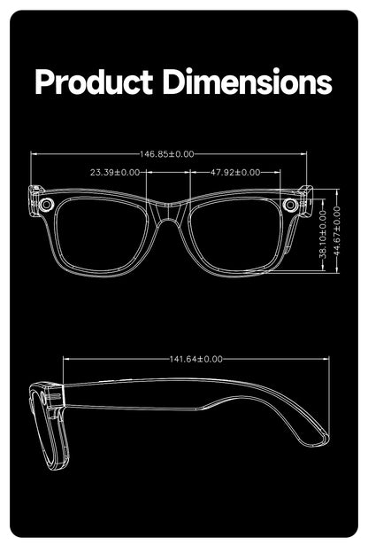 New Upgrade smart glasees With Camera Video Recording AI Photo Recognition Bluetooth Call Translation Voice Sunglasses Man 2026