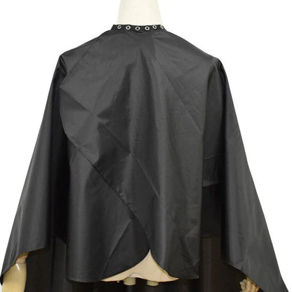 Button collar Black Haircut Cloth Hairdressing Anti-Static Salon Gown Hidden Buckle Hairdresser Apron Haircut Capes Supplies