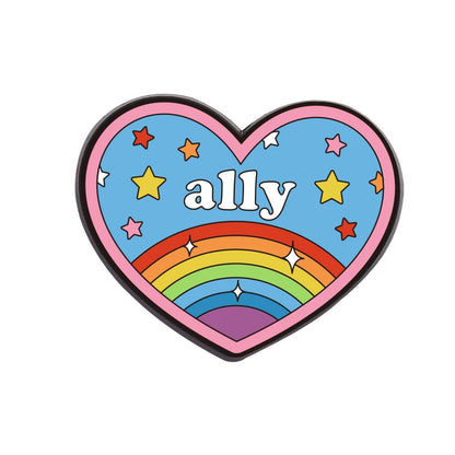 Rainbow Pride Flag LGBT UV Print Pins Custom BE KIND TO ALL KINDS Brooches Lapel Badges Clothes Funny Jewelry Gift for Friends