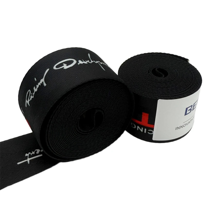 4pc New Auto Car Seat Belt Seatbelt Webbing Nylon 3.6M Universal Racing Car Modified Seat Safety Belts Harness Strap with logo