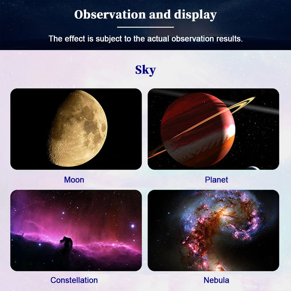 150X Astronomical Telescope , 70mm Aperture Refractor Portable Travel Telescope with Phone Adapter &Wireless Remote
