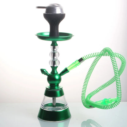 Acrylic Hookah Shisha Complete Set - French Design Chicha with Silicone Head Heat Management Device for Smoking