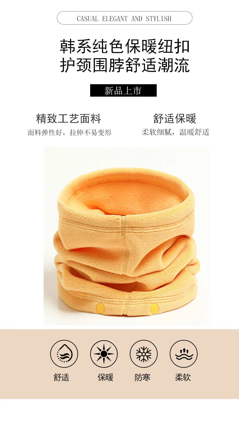 Polar Fleece Neck Scarf Winter Thick Cycling Bandana Women Men Face Neck Warmer Multifunction Cover Hat Tube Scarves Buffs Masks