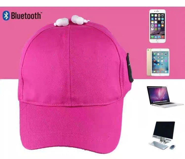 Outdoor Sports Baseball Cap with Visor Wireless Bluetooth Hands-free Music Headphone Hat